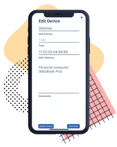 Editing a device screen